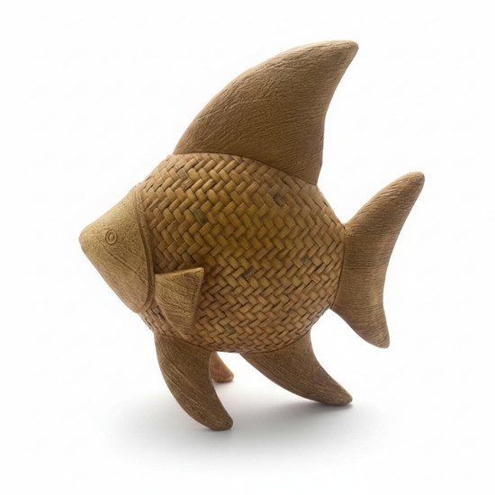 Imagem ESCULTURA PEIXE MEDIO EM RESINA 
