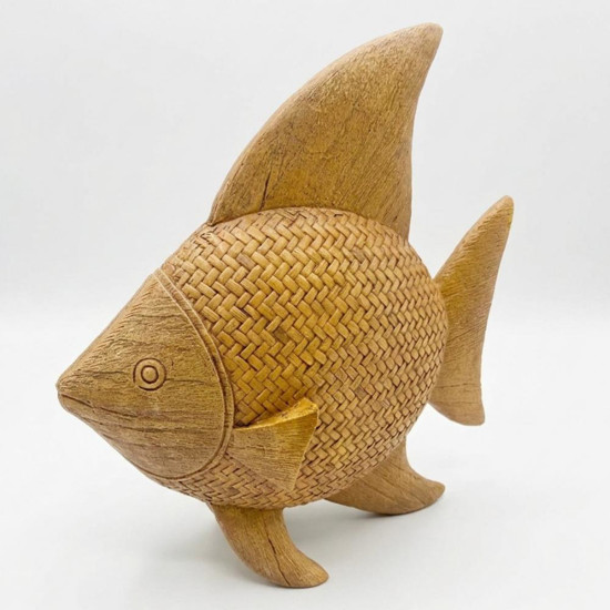 Imagem ESCULTURA PEIXE MEDIO EM RESINA 