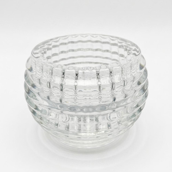 Imagem MINI VASO DECORATIVO EM VIDRO COR TRANSPARENTE 9X9X7CM - GRILLO 59418