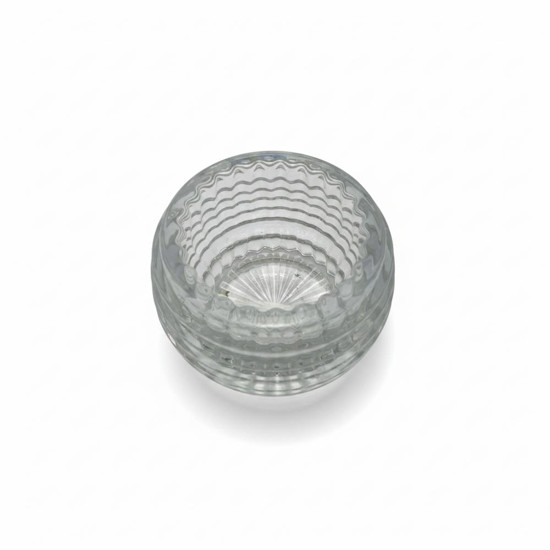 Imagem MINI VASO DECORATIVO EM VIDRO COR TRANSPARENTE 9X9X7CM - GRILLO 59418