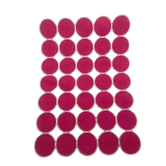 Imagem LUGAR AMERICANO TECIDO DUO COLOR ROSA/MARROM 33X48CM