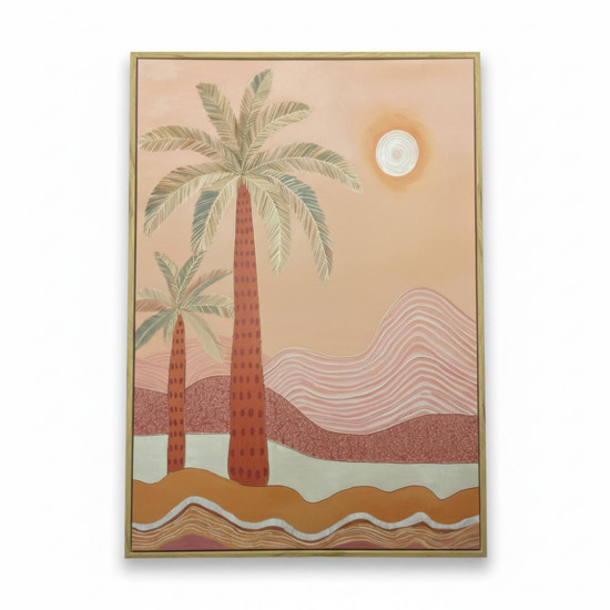 Imagem QUADRO MDF CARNAUBA D2 50X70CM