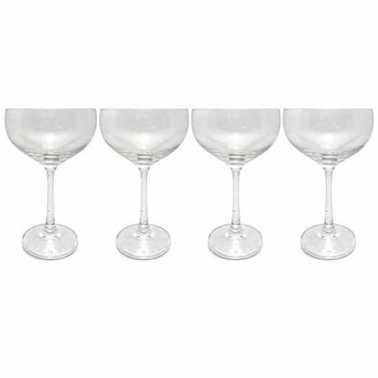 Imagem JOGO DE 4 TAÇAS PARA COQUETEL EM CRISTAL ECOLÓGICO 180ML A14,4CM - BOHEMIA