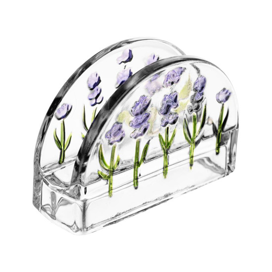 Imagem PORTA GUARDANAPOS LAVANDA HAND PAINTING 12,5CM X 4