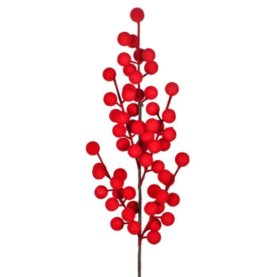 Imagem HASTE BERRY FLOCADO VERMELHO