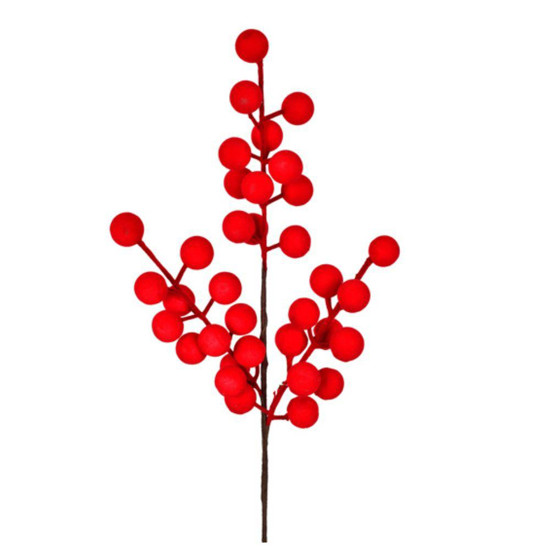 Imagem HASTE BERRY FLOCADO VERMELHO