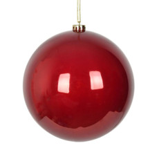 Imagem de BOLA NATALINA PEROLADA 20CM VERMELHO - Grillo Ltda