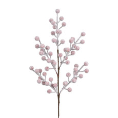 Imagem de HASTE DECORATIVA DE BERRIES VERMELHAS NEVADAS 48X18CM - GRILLO - Grillo Ltda