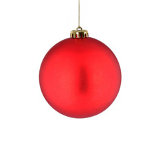 Imagem de BOLA NATALINA FOSCA 12CM VERMELHO - Grillo Ltda