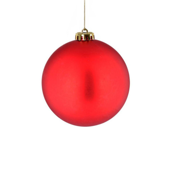 Imagem BOLA NATALINA FOSCA 12CM VERMELHO