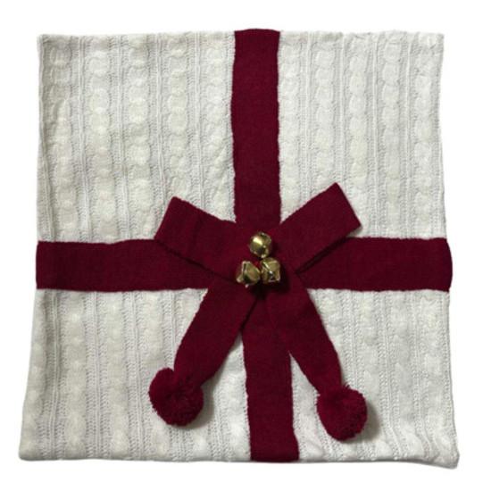 Imagem CAPA ALMOFADA TRICO 40X40CM BRANCO