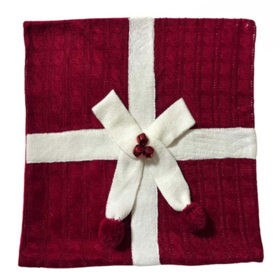 Imagem CAPA ALMOFADA TRICO 40X40CM VERMELHO