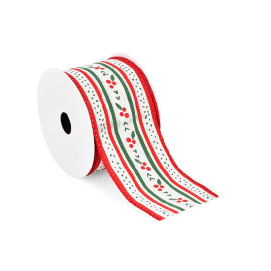 Imagem FITA ARAMADA 6,30CMX9,14M VERMELHO BRANCO