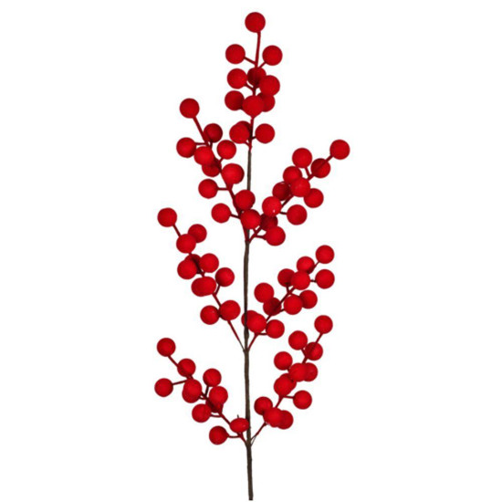 Imagem HASTE BERRY FLOCADO VERMELHO