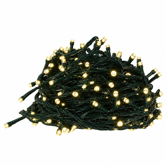 Imagem CORDAO 500 LED MACHO E FEMEA 8 FUNCÕES / FIO VERDE 220V 50M BRANCO