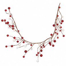 Imagem de CORDAO BERRY PEROLA 135CM VERMELHO BRANCO - Grillo Ltda
