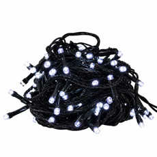 Imagem de CORDAO 100 LED USO EXTERNO 220V STROBO MACHO E FEMEA / 10M BRANCO - Grillo Ltda