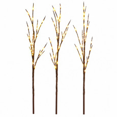 Imagem de HASTE ARAMADA 3 GALHOS 90 LED 70CM BRANCO QUENTE - Grillo Ltda