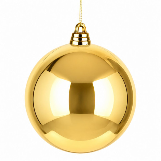 Imagem BOLA NATALINA METALIZADA 30CM DOURADO