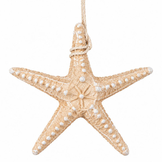 Imagem ENFEITE PENDENTE ESTRELA 13CM NUDE