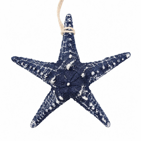 Imagem ENFEITE PENDENTE ESTRELA 13CM AZUL MARINHO