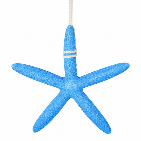 Imagem ENFEITE PENDENTE ESTRELA AZUL CLARO