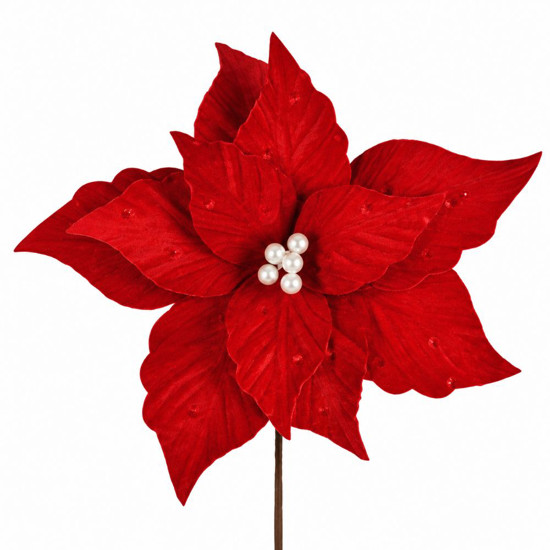 Imagem HASTE POINSETIA 35CM VERMELHO