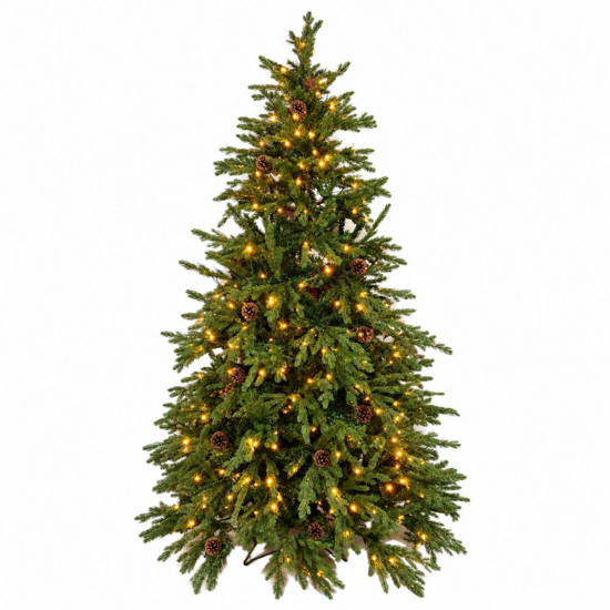 Imagem ÁRVORE DE NATAL DECORATIVA VERDE COM LED 270CM - GRILLO