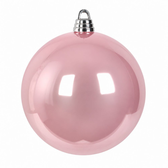 Imagem BOLA NATALINA PEROLADA 30CM ROSA CLARO