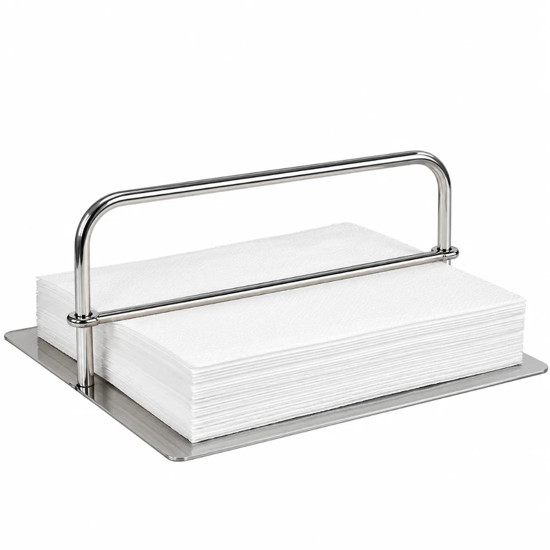 Imagem PORTA GUARDANAPO PATTI INOX HORIZONTAL